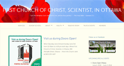 Desktop Screenshot of christianscienceottawa.ca