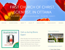 Tablet Screenshot of christianscienceottawa.ca